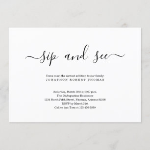 Kön Neutral Sip och se Inbjudningar