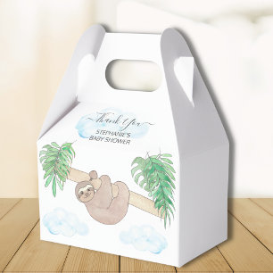 Kön Neutral Sloth Baby Shower Presentaskar