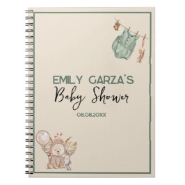 Kön Neutral Vi kan barly Wait Baby Shower-gåva Anteckningsbok