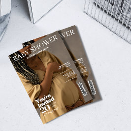 Kön-neutralt magasinhölje, bild Babydusch Inbjudningar