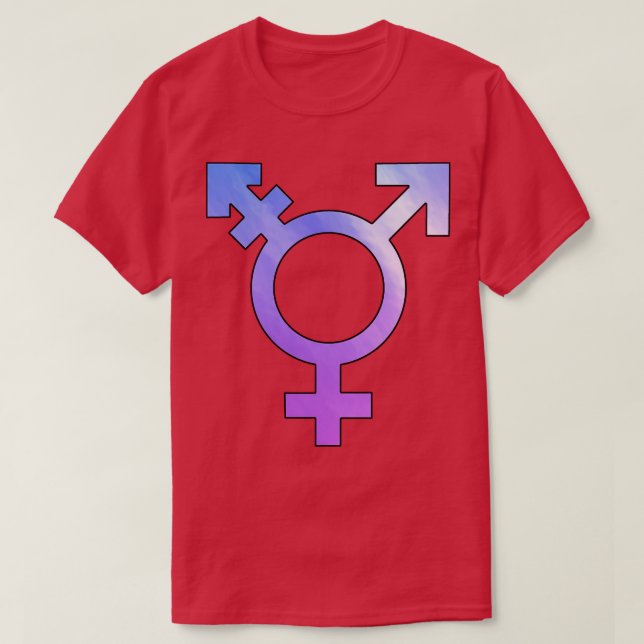 Kön neutralt tecken 2 t shirt (Design framsida)