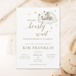 Kön neutralt vi kan tidigt vänta på babydusch Inv. Inbjudningar