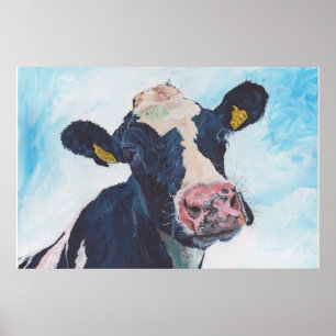 Kon nr 01.0254 Irish Friesian Cow Poster