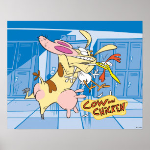 Kon- och kycklinggrafik poster