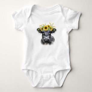 Kon och solrosor, hönokor t shirt