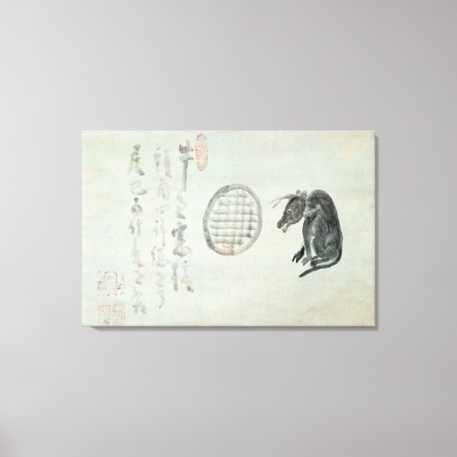 Kon, oval och Haiku Canvastryck (Framsida)
