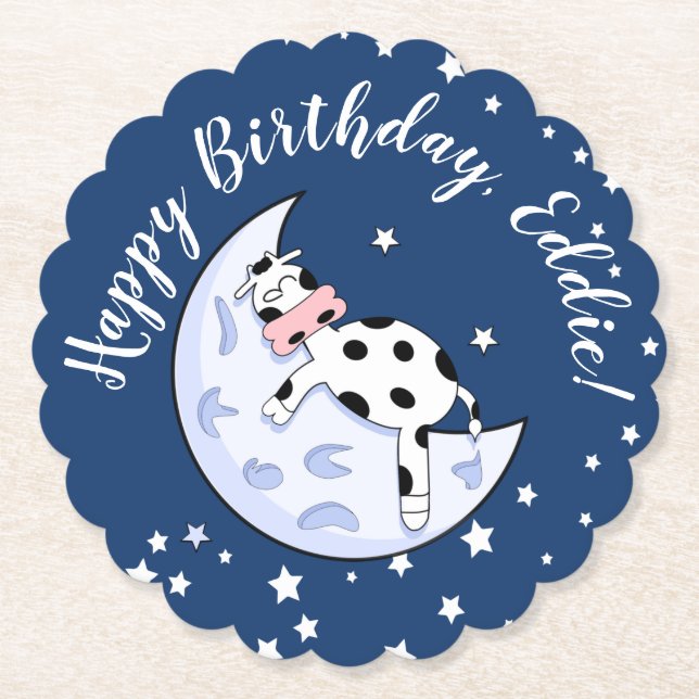 Kon över Måne Underlägg Papper (Framsida)