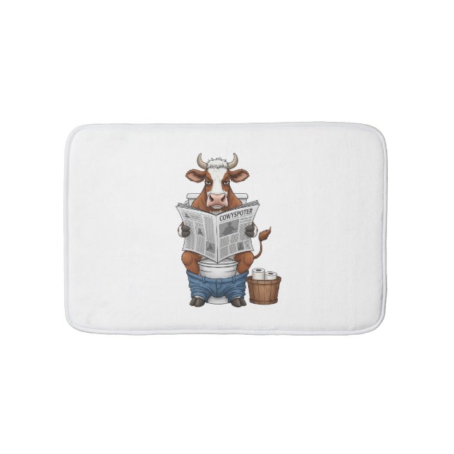 Kon på Toilet, Lung Farm Animal Badrumsmatta (Framsidan)