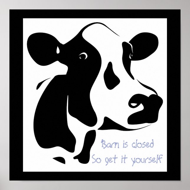 Kon Poster- Barn är stängd så att du själv Poster  (Framsidan)