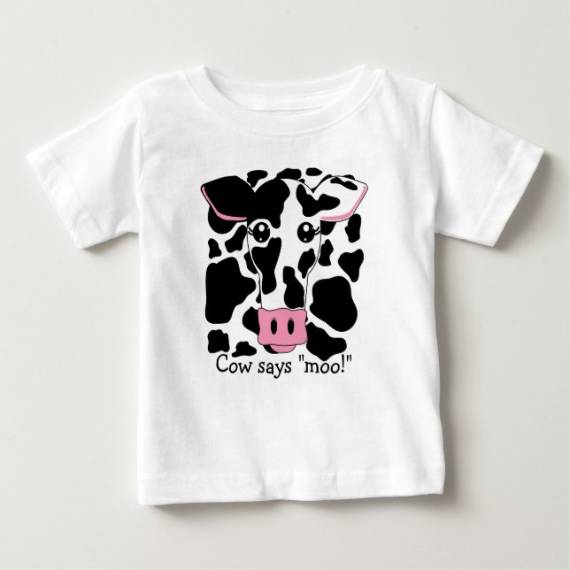 Kon säger "Moo"! T-shirt (Framsida)