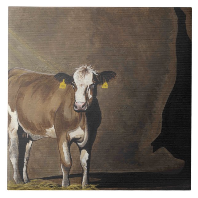 Kon skuggar kakelplatta (Framsidan)