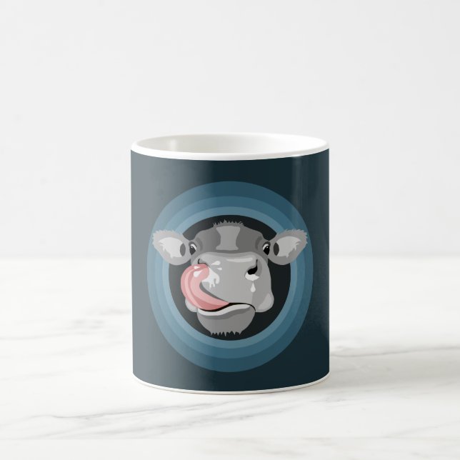 Kon slickande näsa kaffemugg (Center)