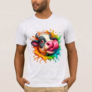 Kon slickande näsa t shirt