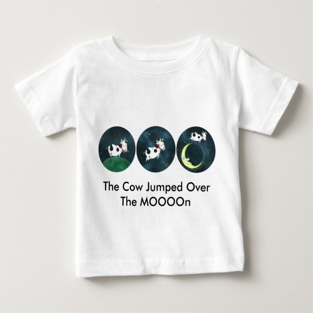 Kon snubblade över MOOOn T-shirt (Framsida)