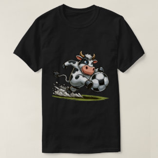 Kon som spelar upp fotboll sportar Kor Älskare T Shirt