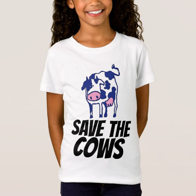 KÖN "SPARA THE COWS" T-SHIRTS TETS (Framsida)