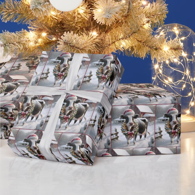 Kon vid jul - andedräkt presentpapper (Helgdagar)