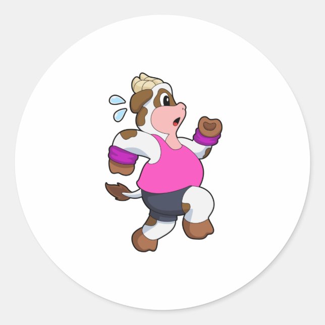 Kon vid körning runt klistermärke (Framsida)