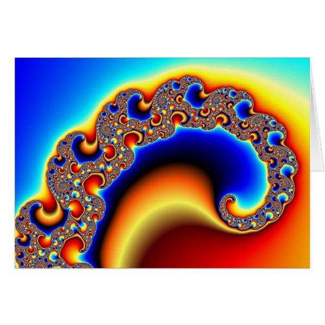 Kona 2 - Fractal Hälsningskort (Framsidan Horizontal)