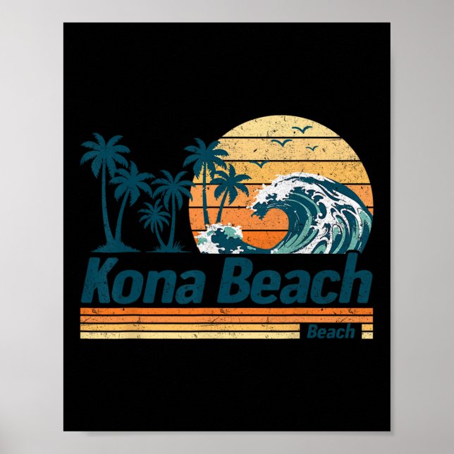 Kona Beach Group Matching Family Vacation, sommar Poster (Framsidan)