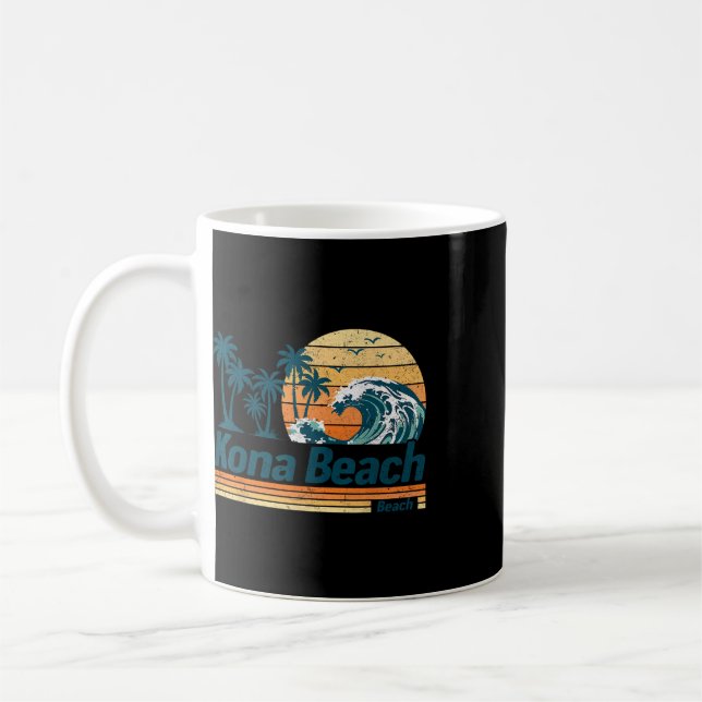 Kona Beach Grupp Matchande Familjesemester Sommar  Kaffemugg (Vänster)