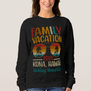 Kona Beach Hawaii Matchande Familjesemester 2025 T Shirt