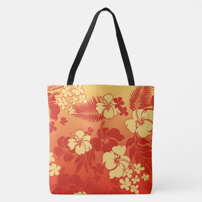 Kona Blend Hawaiian Hibiscus Beach Bag Tygkasse (Framsida)