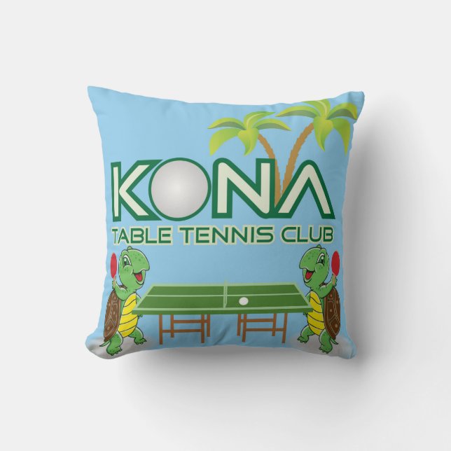Kona bordtennisklubb kudde (Framsida)