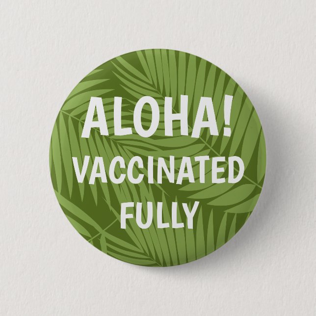Kona Handflatan Hawaiian Löv Aloha Vaccinerad Butt Knapp (Framsida)