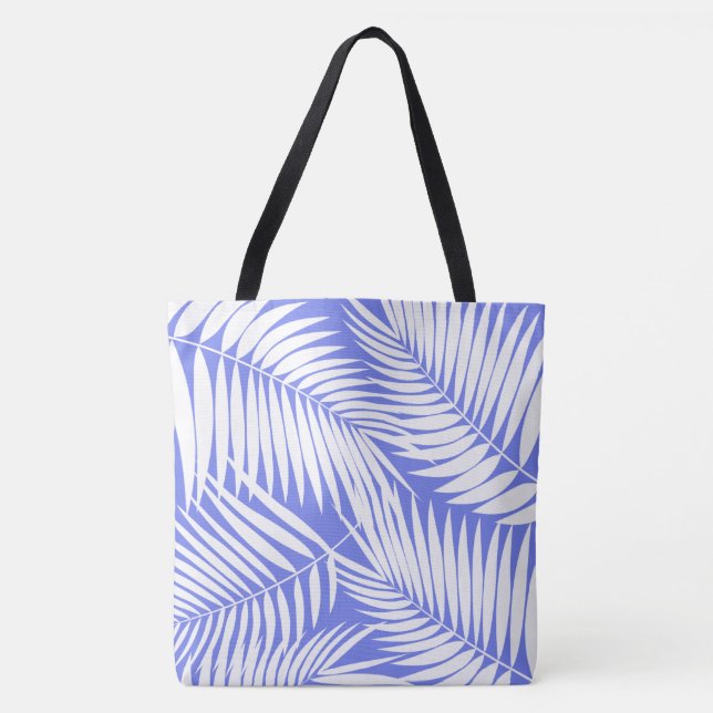 Kona Handflatan Hawaiian Löv Tropical Beach Bag Tygkasse (Framsida)