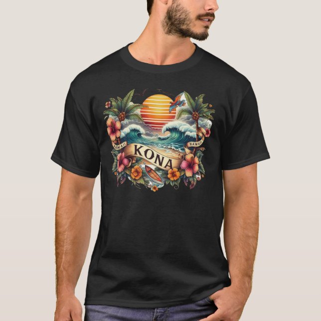 Kona Hawaii 1 T Shirt (Framsida)
