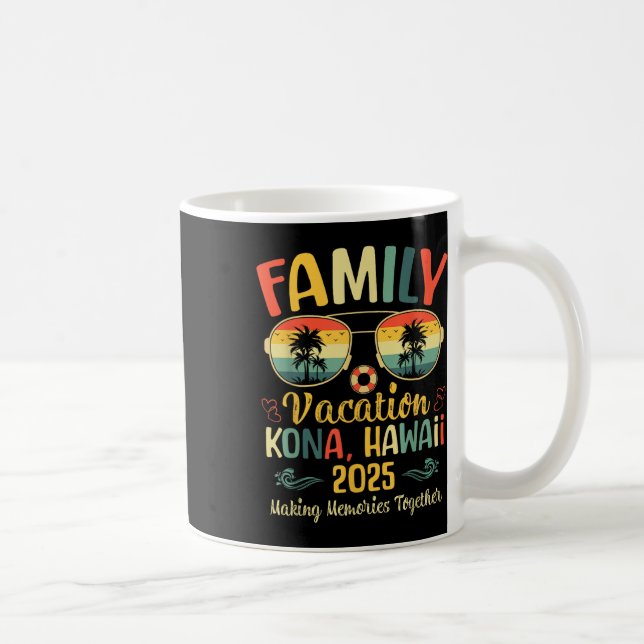 Kona Hawaii Beach Family Summer Vacation 2025  Kaffemugg (Höger)