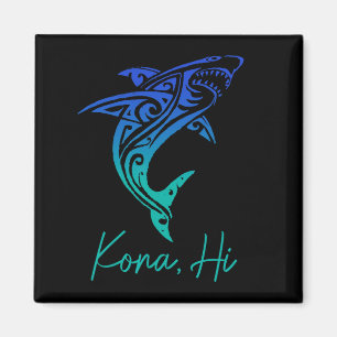 Kona Hawaii hajfiske dykning surfing surfar hawaii Magnet