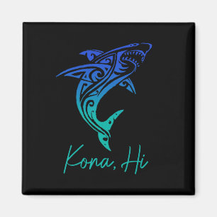 Kona Hawaii hajfiskedykning fiske surfing surfare Magnet