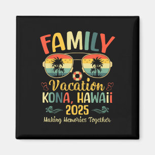 Kona Hawaii Strand Familj Sommarlov 2025 Magnet
