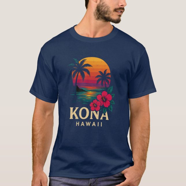Kona Hawaii T Shirt (Framsida)