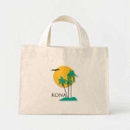 Kona, Hawaii Tote Bag Mini Tygkasse