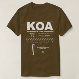Kona Internationell flygplats KOA T-Shirt