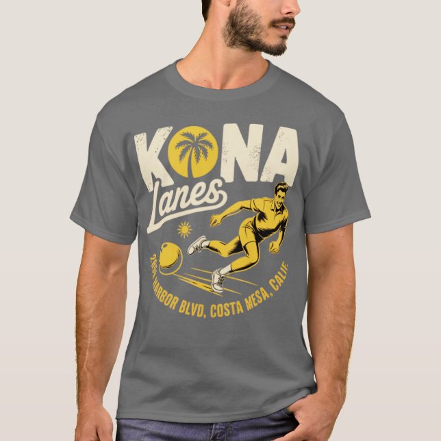 Kona Lanes Costa Mesa T Shirt (Framsida)