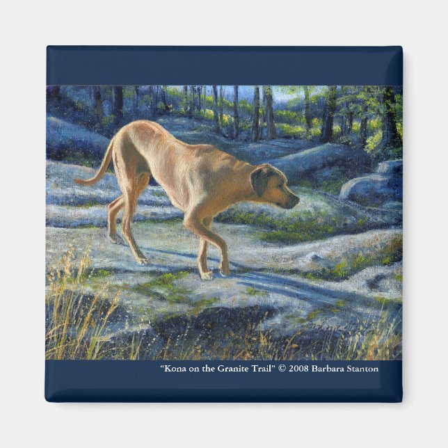 "Kona på Granite Trail" Magnet (Framsidan)