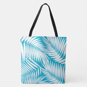 Kona Palms Hawaiian Leaf Tropisk Strandväska Tygkasse