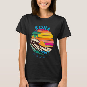 Kona Retro 1980-talet Stil Hawaii Beach T Shirt
