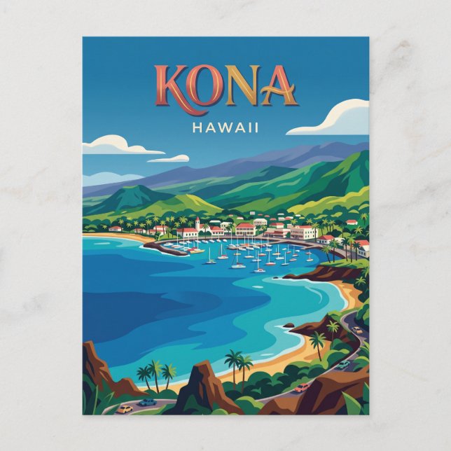 Kona USA Vykort (Framsida)