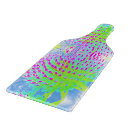 Konblomma i Abstrakten Limgrönt och Lila