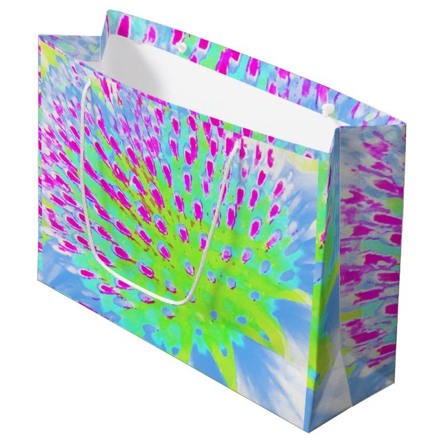 Konblomma i Abstrakten Limgrönt och Lila (Framsidan Vinklad)