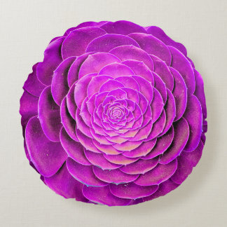 Koncactus blommar design rund kudde