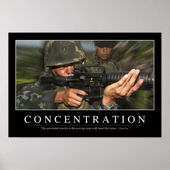Koncentration: inspirationsoffert poster (Framsidan)