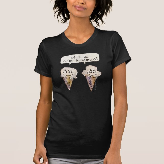 Koncentrationer av koincidensincidens Blk Ice Crea T-shirt (Framsida)