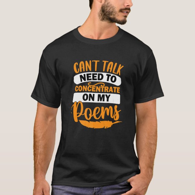 Koncentrera sig på poespoesläsare t shirt (Framsida)