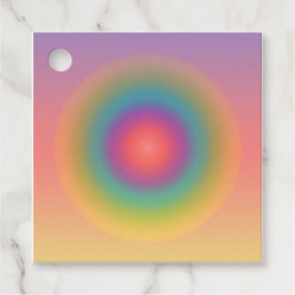 Koncentrerat cirkelutrymme för färglöst regnbåge gåvor etiketter